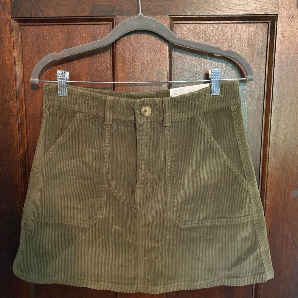 American Eagle Curvy Hi-Rise A-Line Skirt